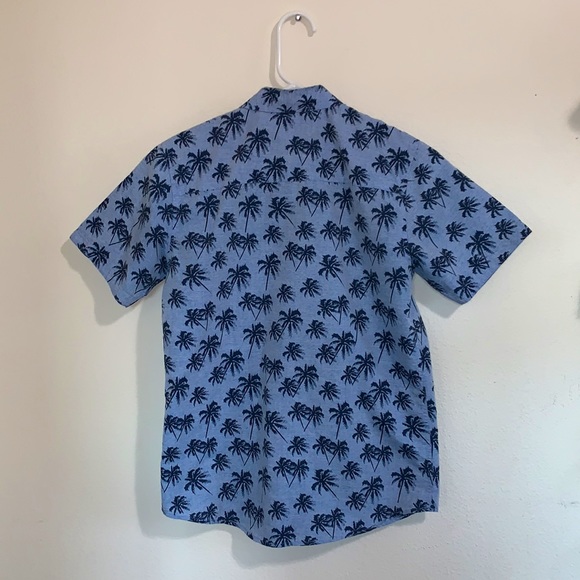 Palm Tree Button Up T-Shirt - Picture 2 of 3